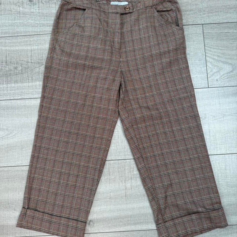 Vintage Inspired Plaid Trousers –‎ Passports – Size 10